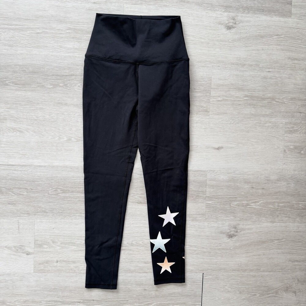 Leo Star Athletica Leggings High Waisted Star Made in Canada Size 4 LIKE NEW!!!